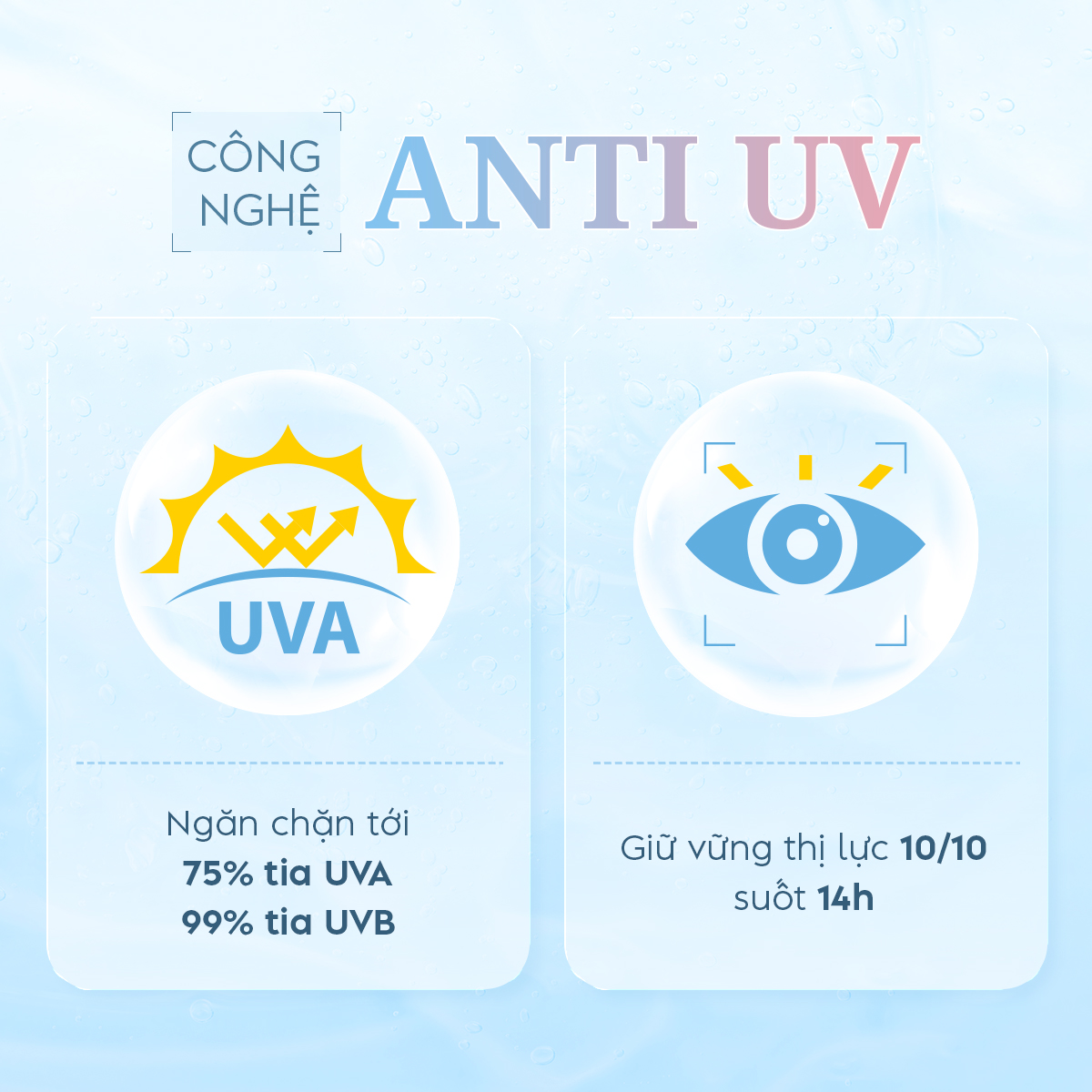 Kính Áp Tròng Heli 6 Tháng Màu Light Brown 0-8 Độ Cận BST 12 Màu Trendy